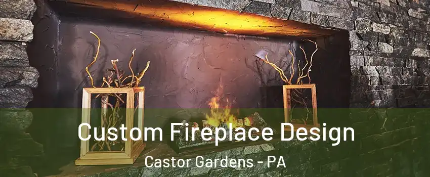 Custom Fireplace Design Castor Gardens - PA