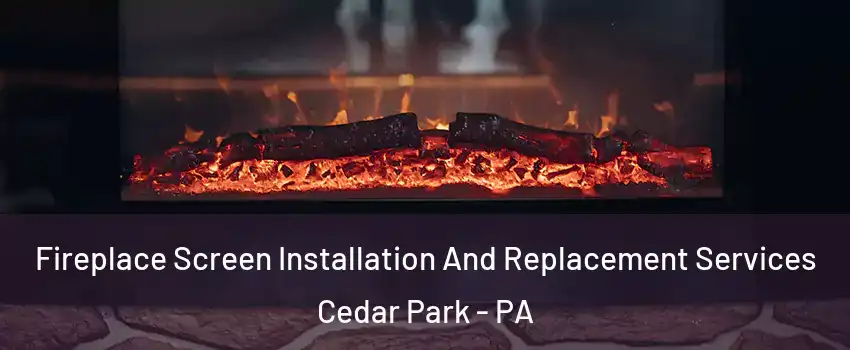 Fireplace Screen Installation And Replacement Services Cedar Park - PA