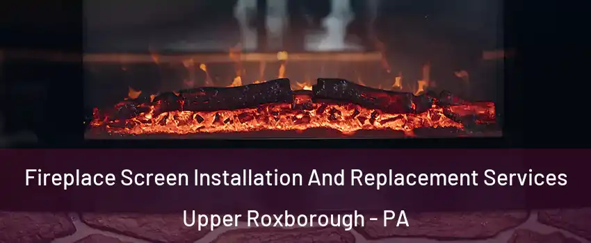 Fireplace Screen Installation And Replacement Services Upper Roxborough - PA