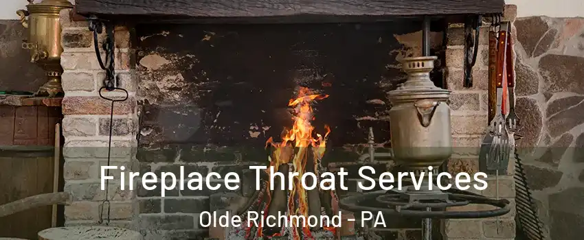 Fireplace Throat Services Olde Richmond - PA