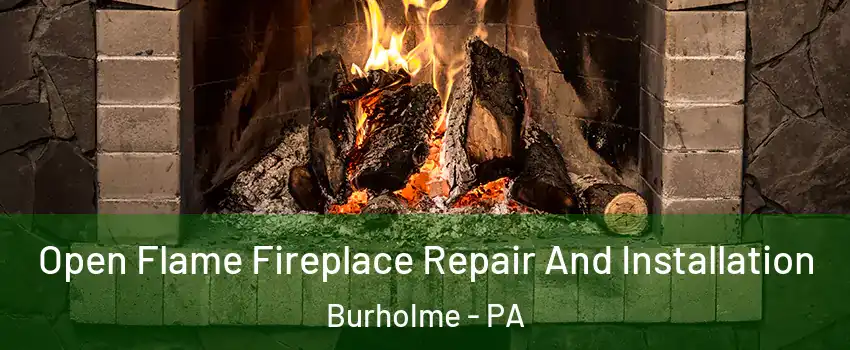 Open Flame Fireplace Repair And Installation Burholme - PA