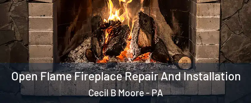 Open Flame Fireplace Repair And Installation Cecil B Moore - PA